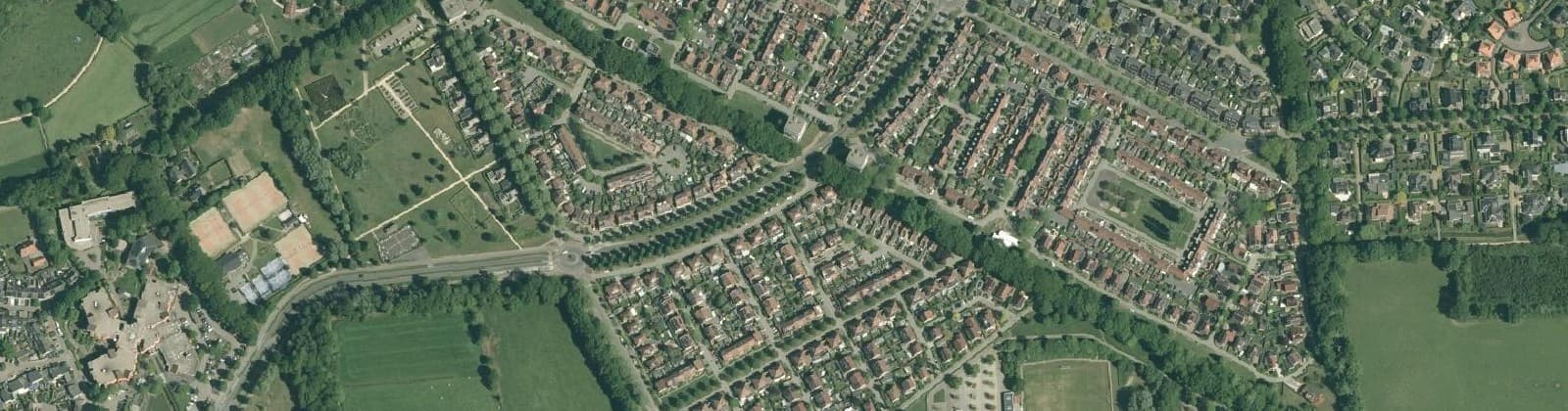Luchtfoto van Op den Haar