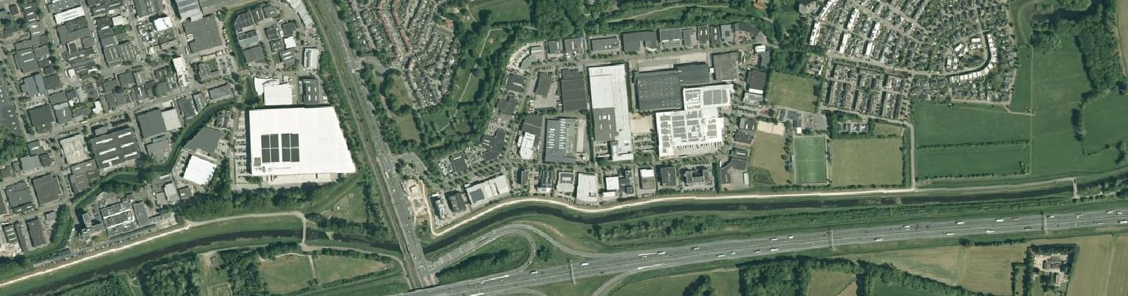 Luchtfoto van Handelspark De Weteringen