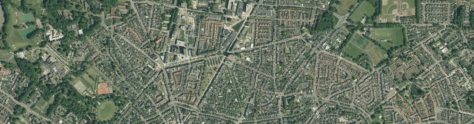 Luchtfoto van Roombeek-Roomveldje