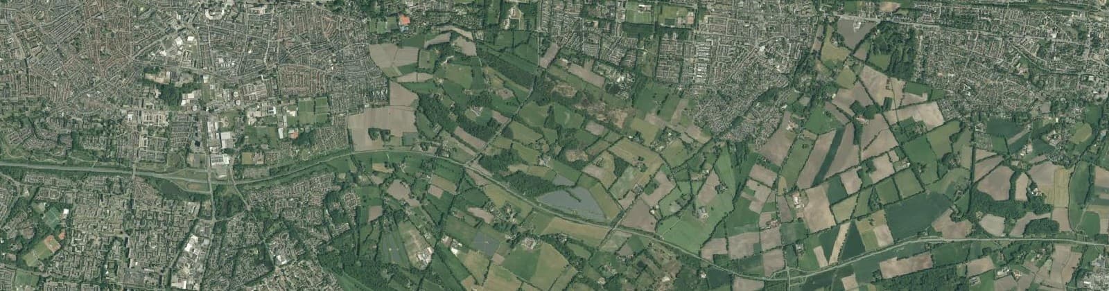 Luchtfoto van Buurtschap Zuid-Esmarke