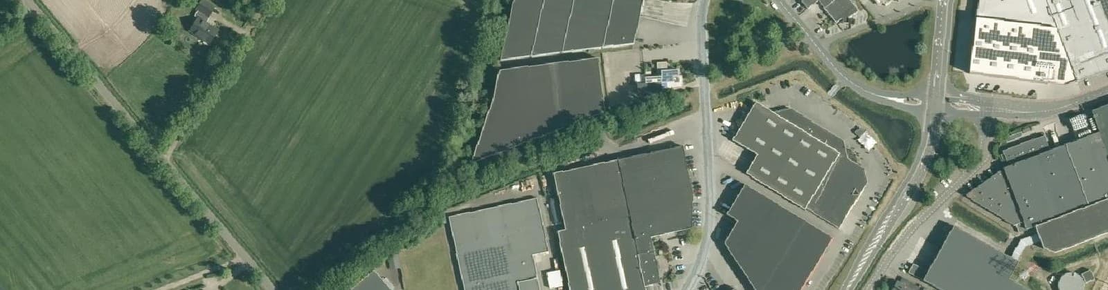 Luchtfoto van Industriegebied Brammelo