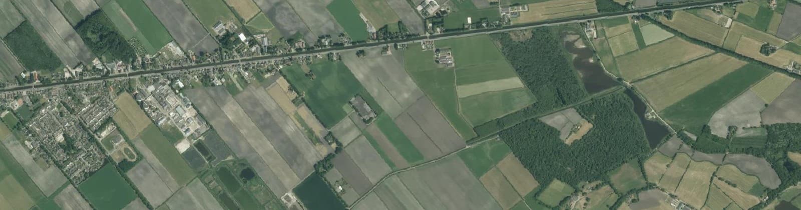 Luchtfoto van Verspreide huizen De Krim