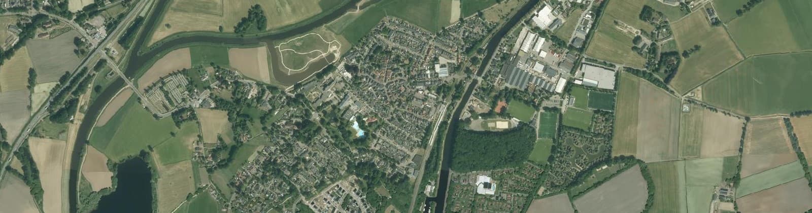 Luchtfoto van Gramsbergen Kern