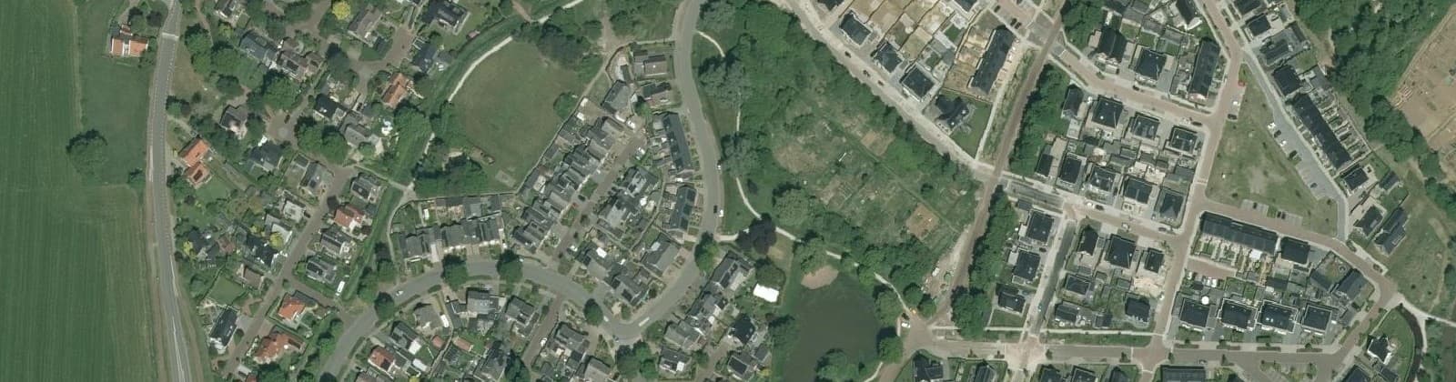 Luchtfoto van Gramsbergen Uitbreidingsplan