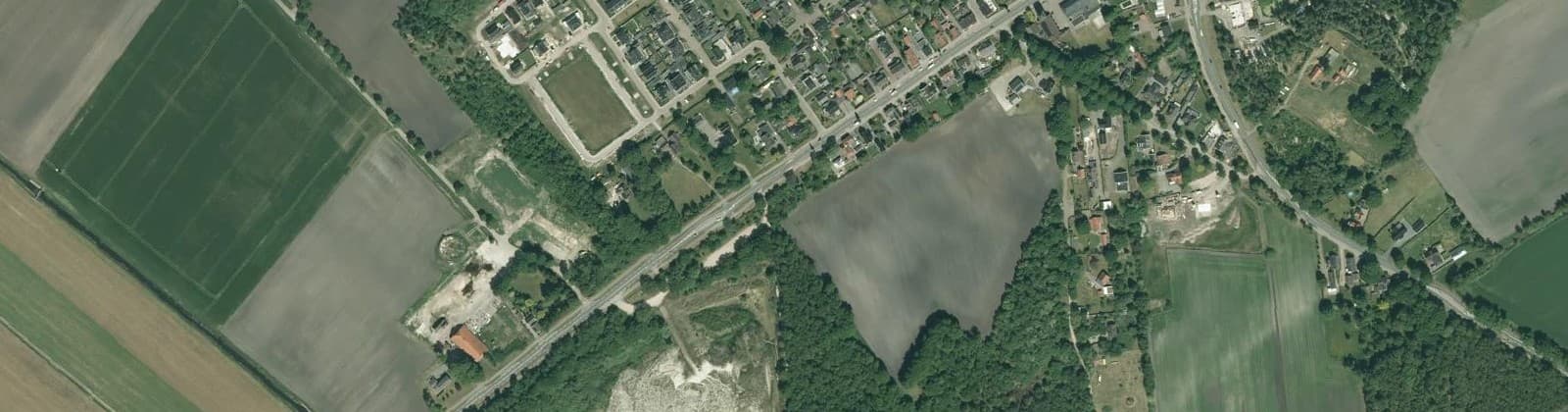 Luchtfoto van Kloosterhaar Kern