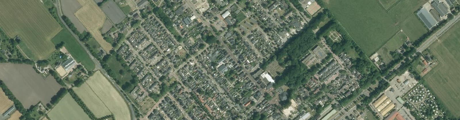 Luchtfoto van Slagharen Kern