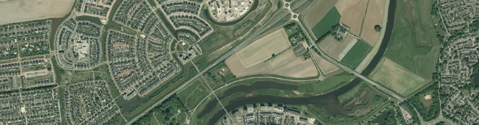 Luchtfoto van Heemse-Oost Heemsermars