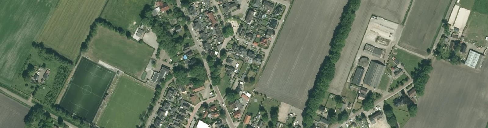 Luchtfoto van Bruchterveld Kern