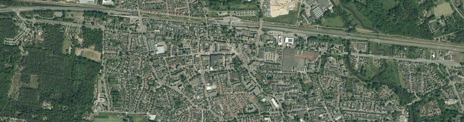 Luchtfoto van Nijverdal-Centrum