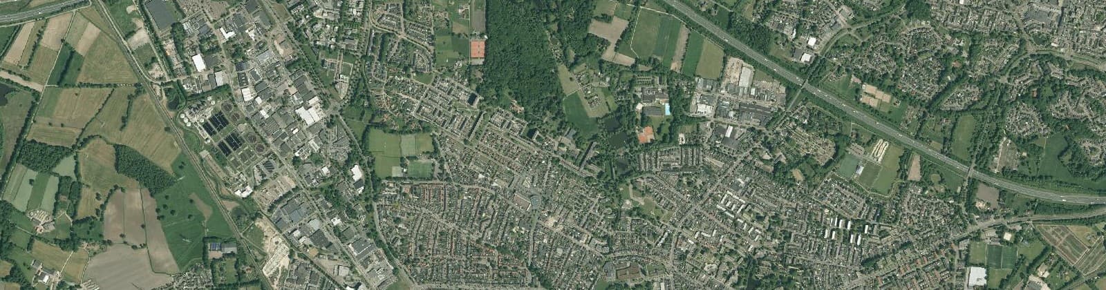 Luchtfoto van Hengelose Es Noord