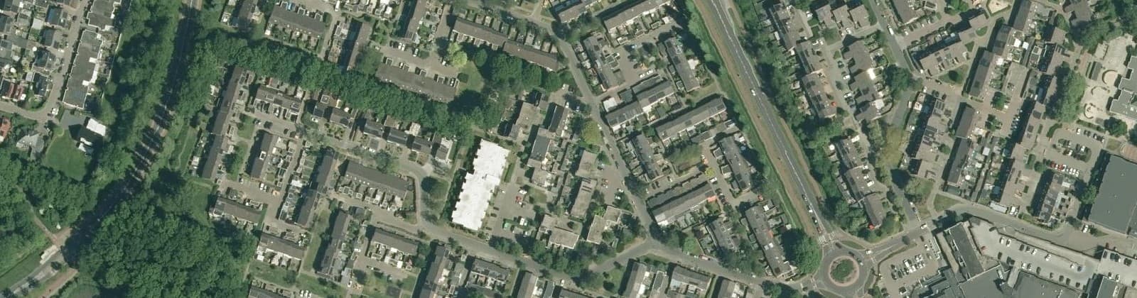 Luchtfoto van Tijertshoek