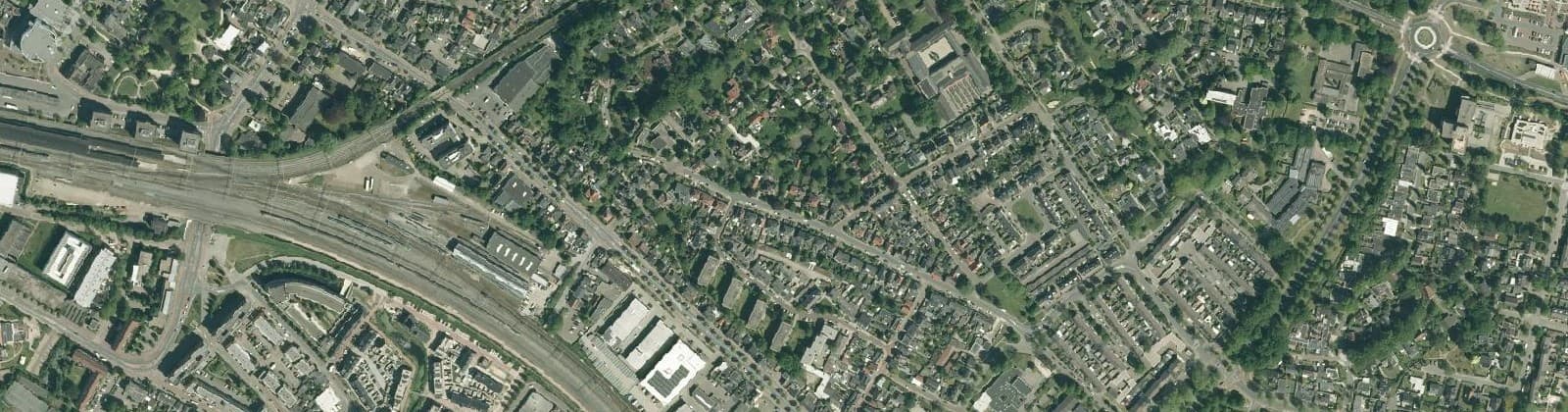 Luchtfoto van Anninks-/Nijhofshoek