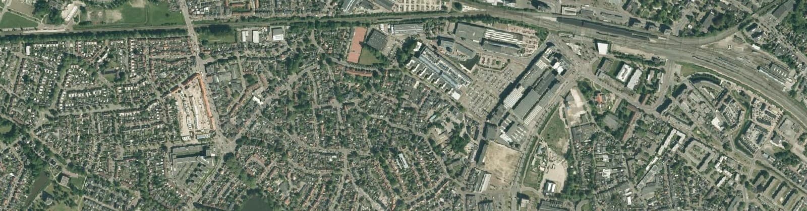 Luchtfoto van Tuindorp 't Lansink