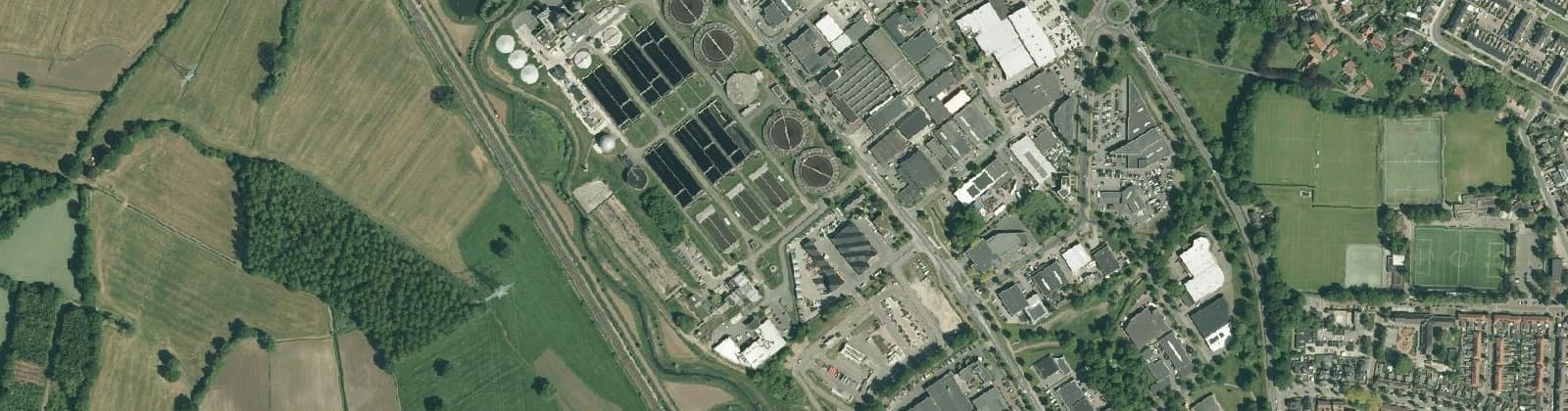 Luchtfoto van Bedrijventerrein Westermaat Zuidwest