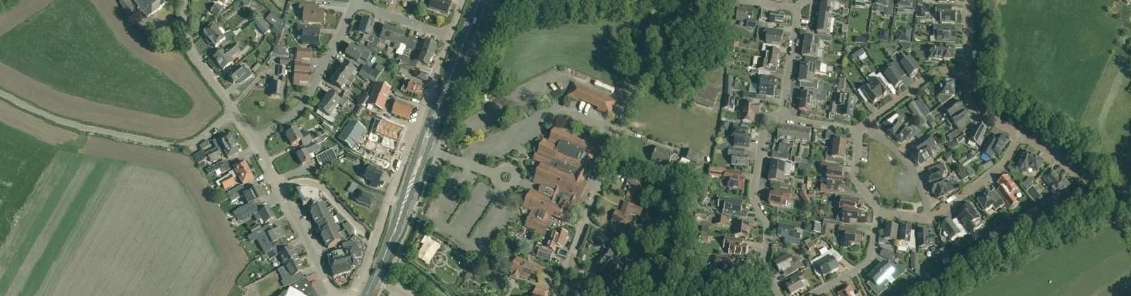 Luchtfoto van Beckum (kern)