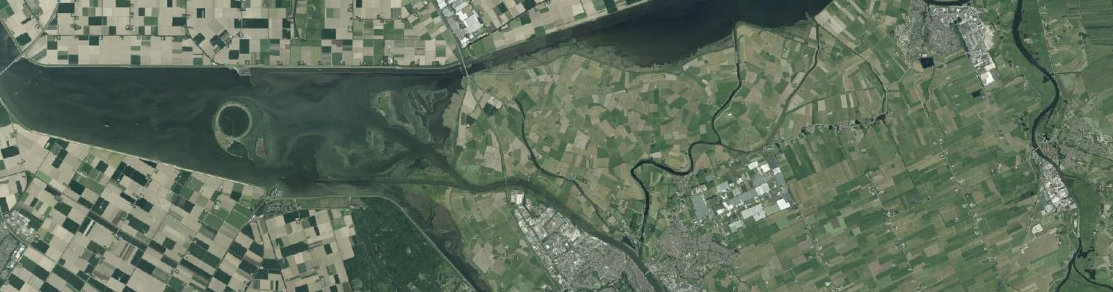 Luchtfoto van Kampereiland