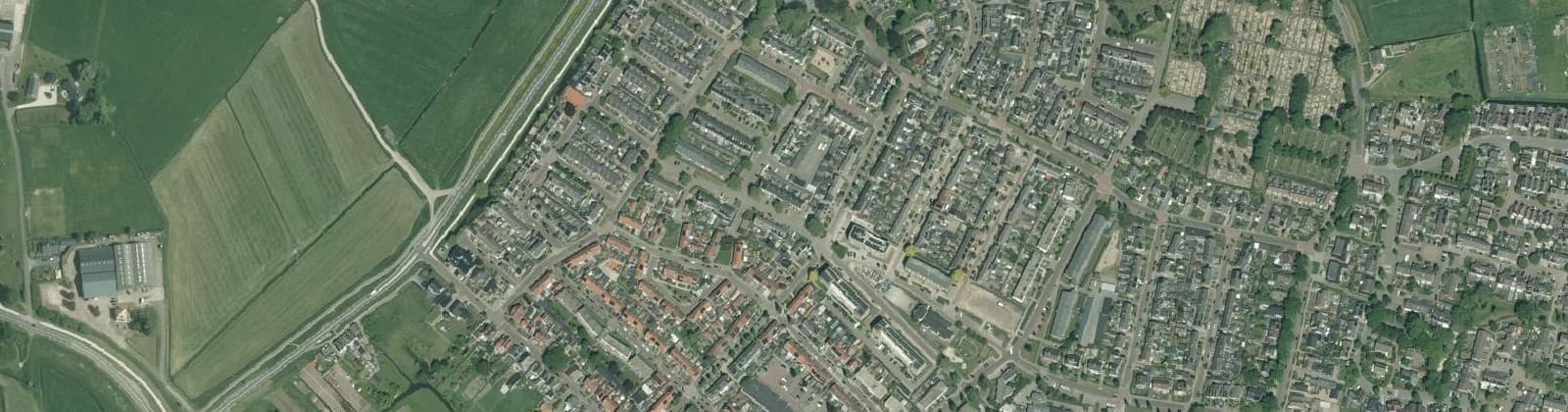 Luchtfoto van Centrum IJsselmuiden