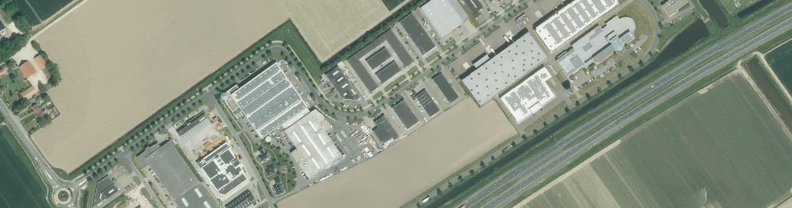 Luchtfoto van Emmeloord-Bedrijventerrein A6