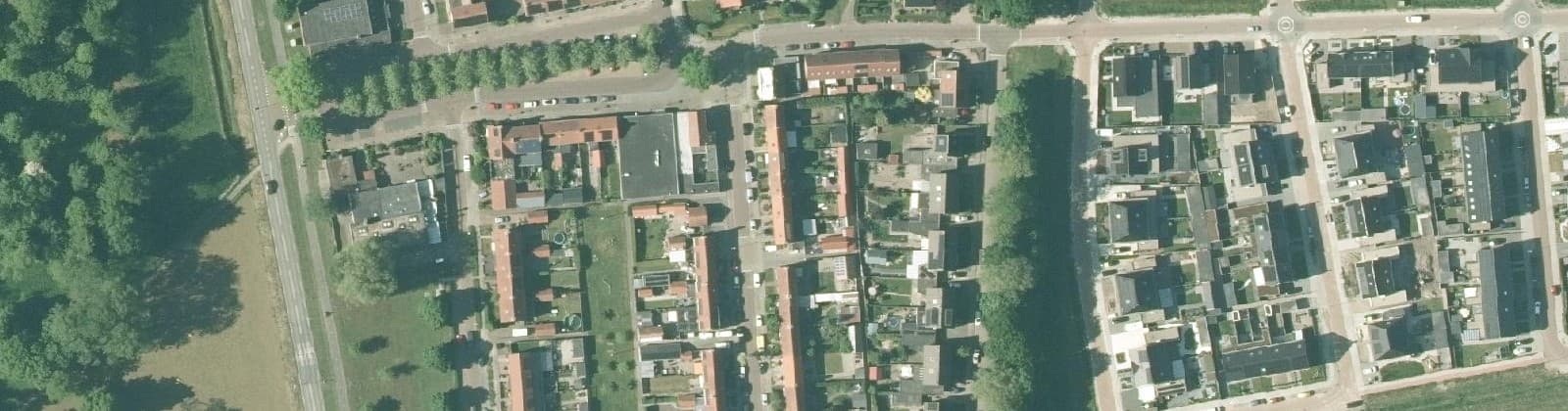 Luchtfoto van Bant-woonkern