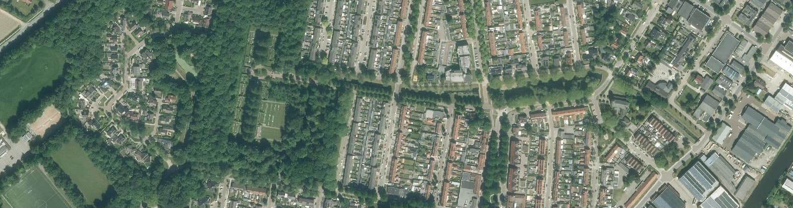 Luchtfoto van Marknesse-woonkern
