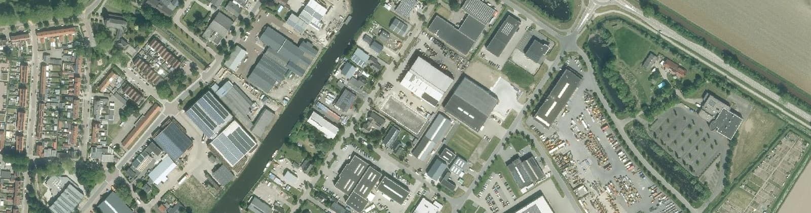 Luchtfoto van Marknesse-bedrijventerrein