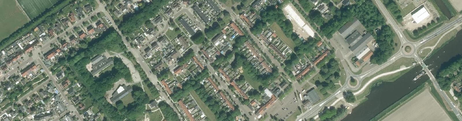 Luchtfoto van Tollebeek-woonkern