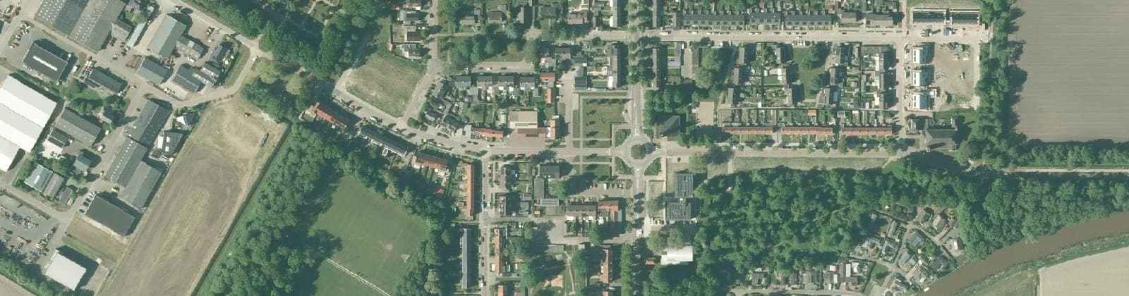 Luchtfoto van Rutten-woonkern
