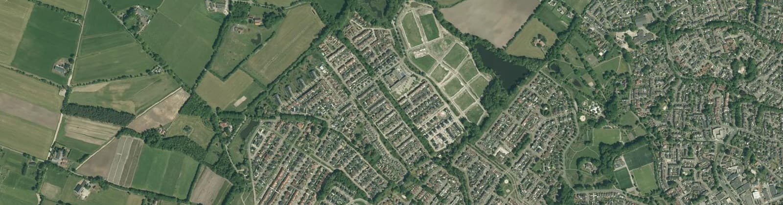 Luchtfoto van De Graven Es