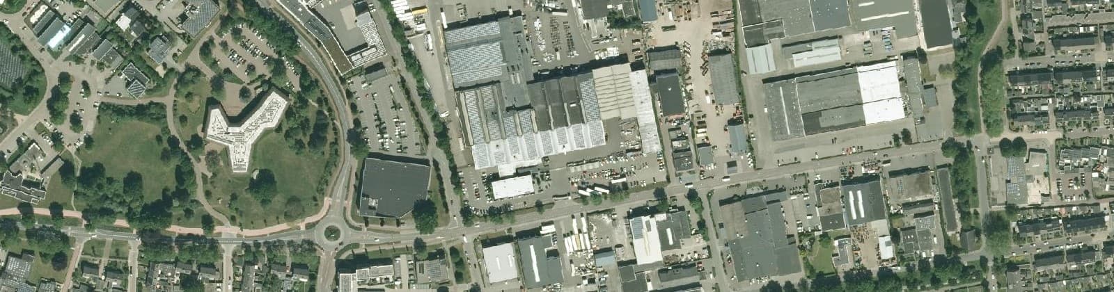 Luchtfoto van Kern Ommen - Industrieterrein