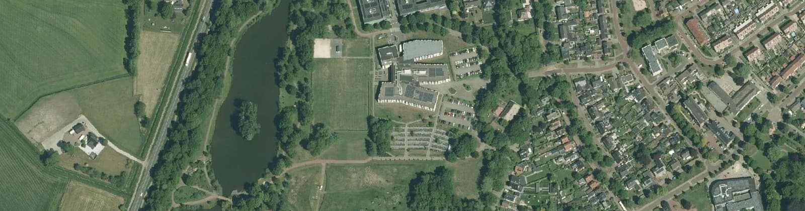Luchtfoto van Drostenkamp