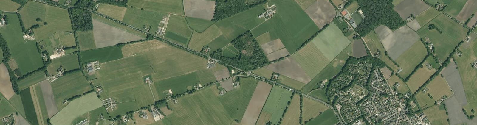 Luchtfoto van Buitengebied Nieuw Heeten