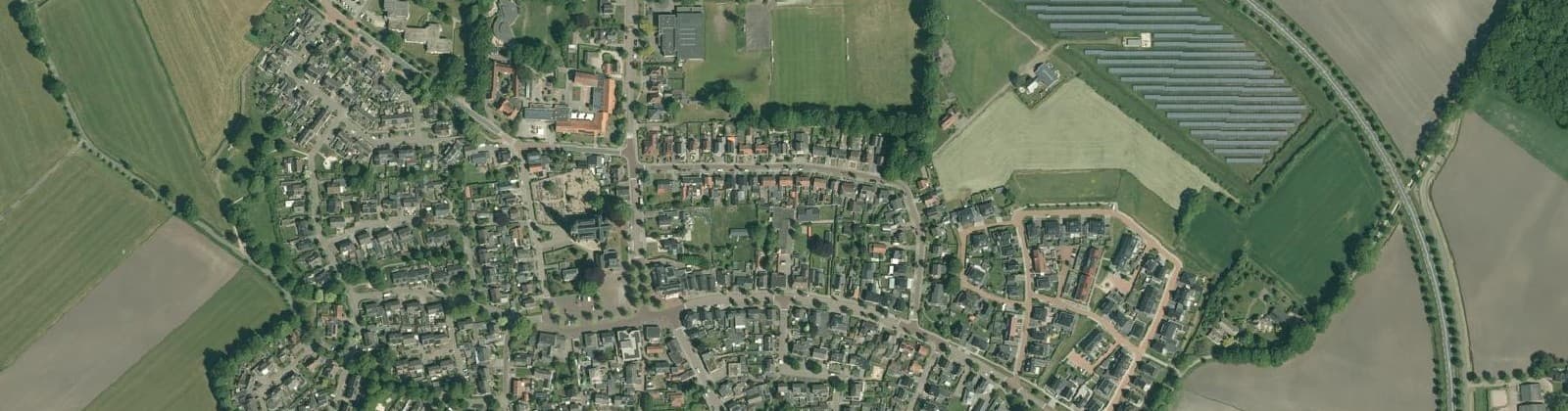 Luchtfoto van Heeten Kern