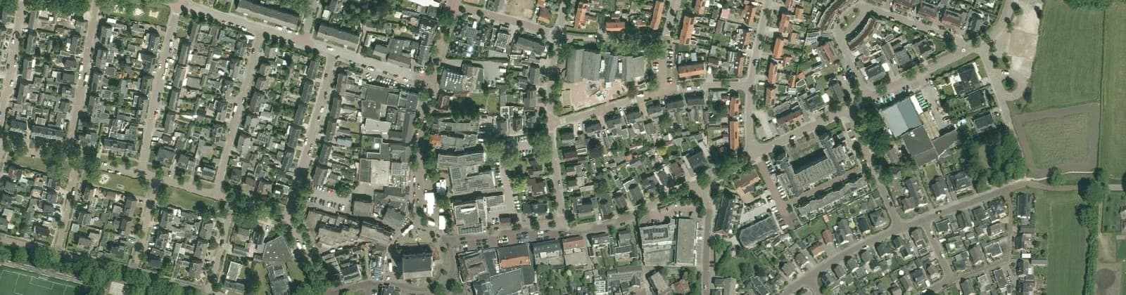 Luchtfoto van Heino Centrum