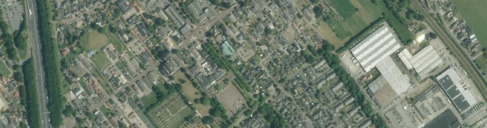 Luchtfoto van Staphorst streek