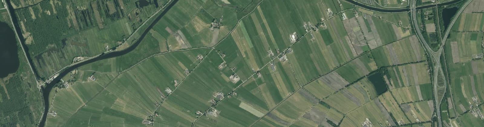 Luchtfoto van Verspr.h. Rechterensweg en omgeving