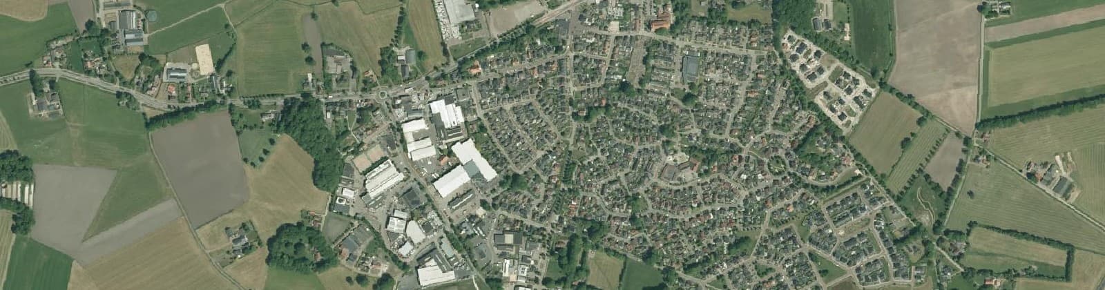 Luchtfoto van Albergen noord