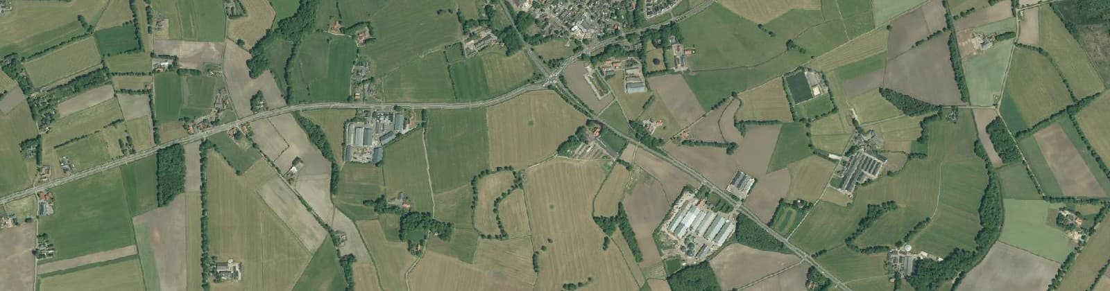 Luchtfoto van Verspreide huizen Fleringen