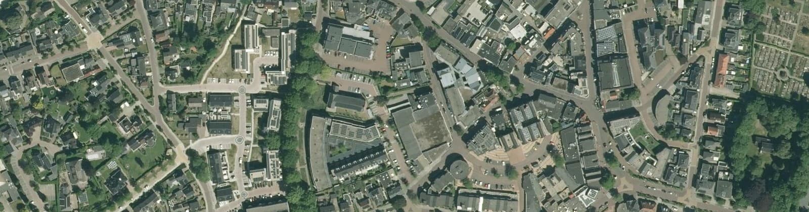 Luchtfoto van Wierden-Centrum