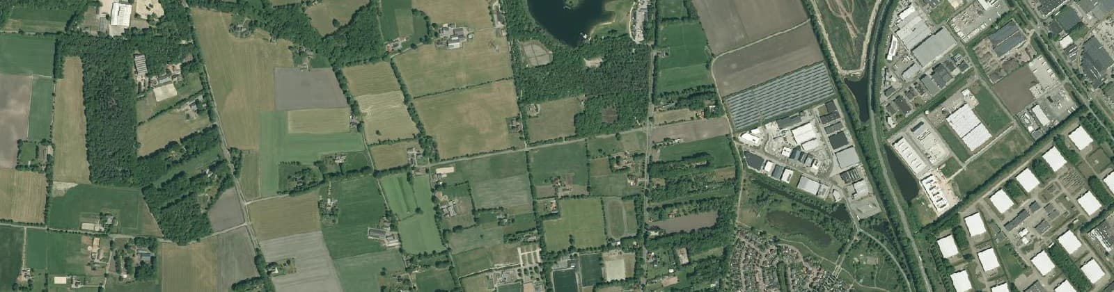 Luchtfoto van Verspreide huizen Lage Egge en omgeving