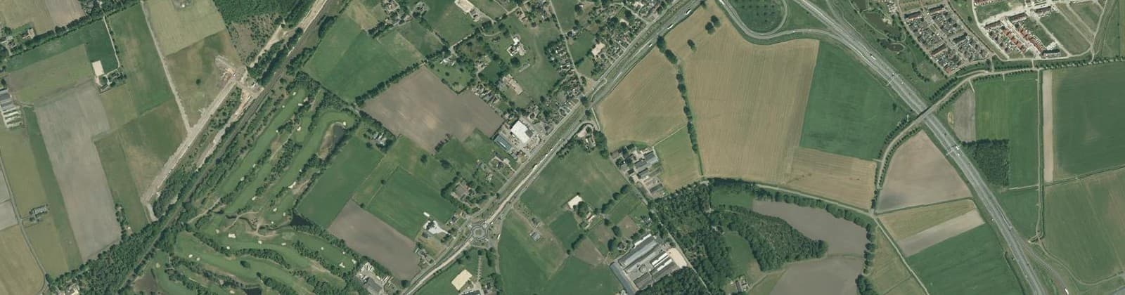 Luchtfoto van Verspreide huizen Huurne I