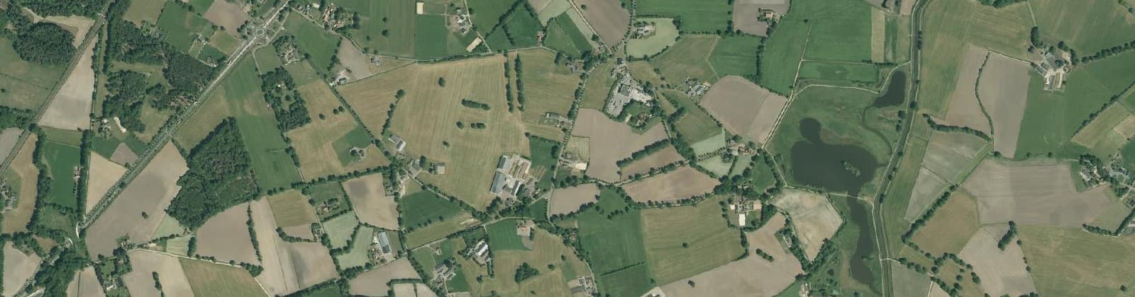 Luchtfoto van Verspreide huizen Rectum