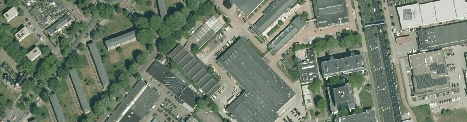 Luchtfoto van Bedrijventerrein Floresstraat