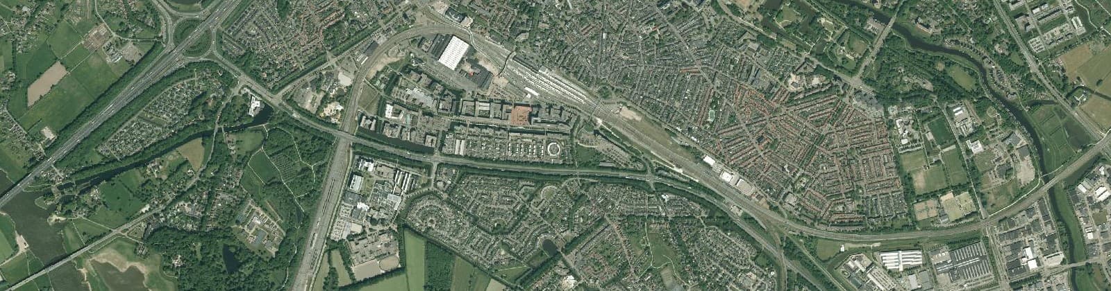 Luchtfoto van Hanzeland