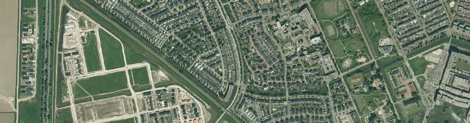 Luchtfoto van Werkeren