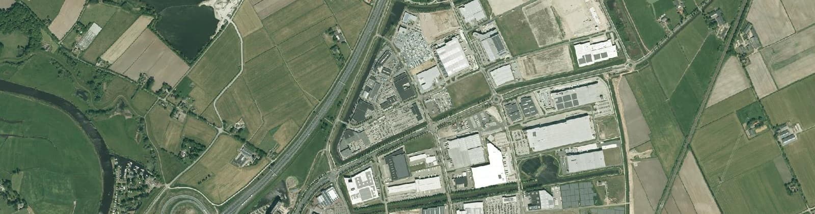 Luchtfoto van Bedrijventerrein Hessenpoort