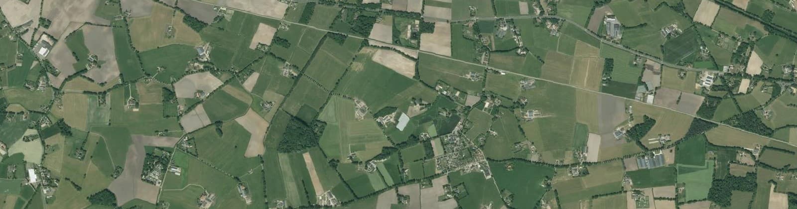 Luchtfoto van Verspreide huizen Lintelo