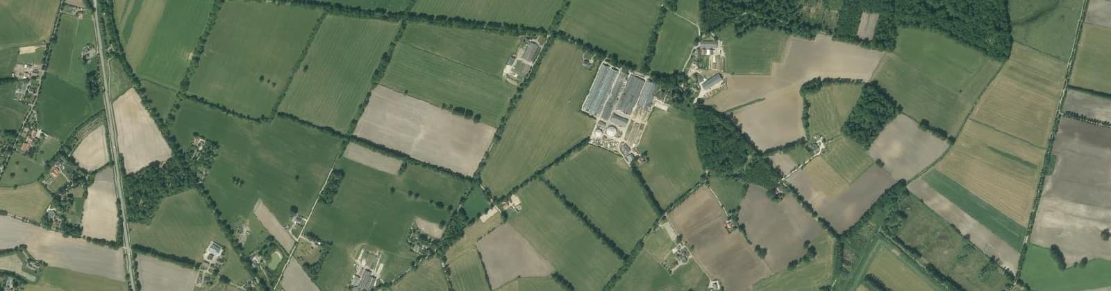 Luchtfoto van Verspreide huizen Bredevoort