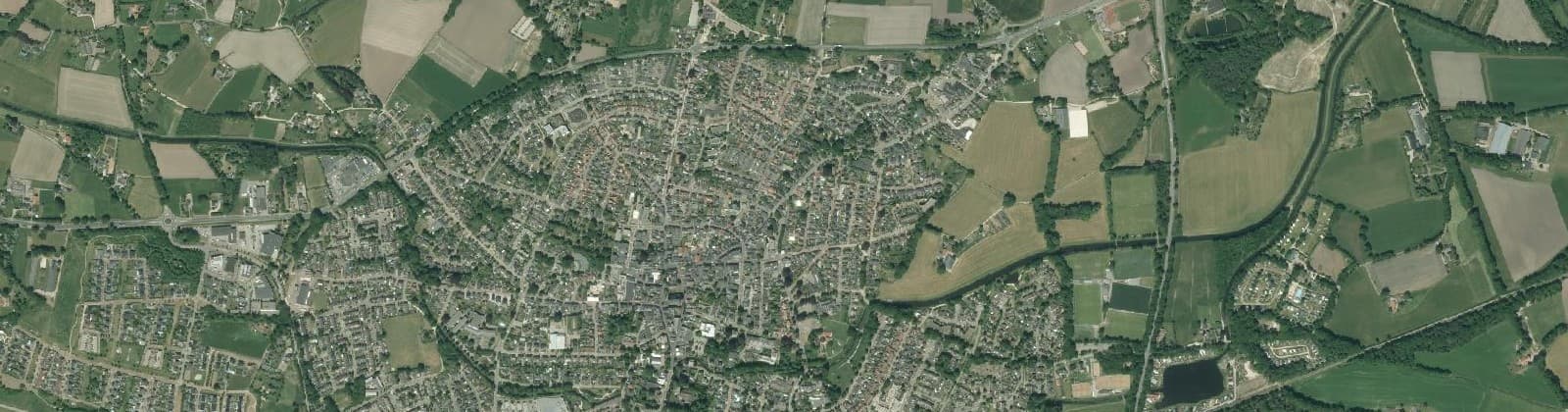 Luchtfoto van Aalten-kern Noord/Noordoost