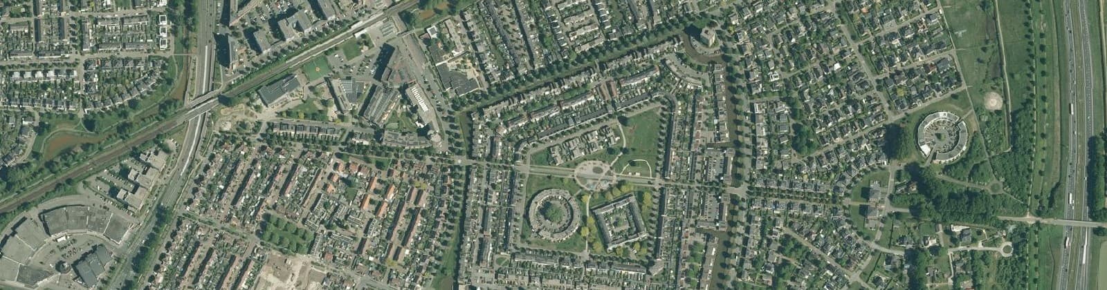 Luchtfoto van Woudhuis
