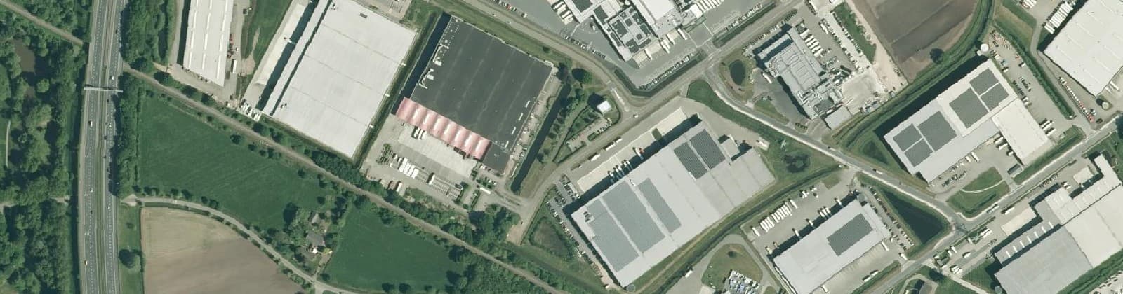 Luchtfoto van Bedrijvenpark Ecofactorij